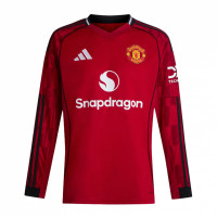 Манчестер Юнайтед футболка домашняя с длинным рукавом 2025/26