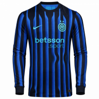 Интер футболка домашняя с длинным рукавом 2025/26 Интер футболка домашняя с длинным рукавом 2025/26
