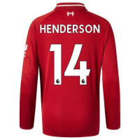Футболка домашняя Ливерпуль сезон 2018/19 с длинным рукавом Джордан Хендерсон 14