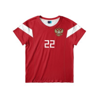 Детская футболка Сборная России домашняя сезон 2018/19 Дзюба 22