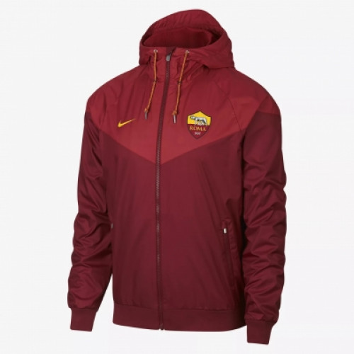 Рома красная ветровка с капюшоном сезона 2018-2019 Nike