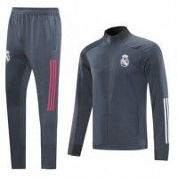 Серо-бело-розовый тренировочный костюм Реал Мадрид 2020-2021 сезона