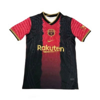 Барселона тренировочная футболка красно-черная 2021-2022