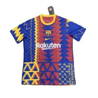 Барселона тренировочная футболка сине-гранатовая 2021-2022
