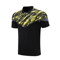 Боруссия тренировочная футболка черная с желтым 2021-2022