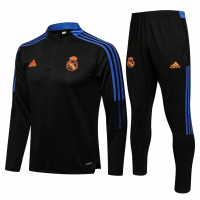 Реал Мадрид тренировочный костюм 2021-2022 черный с синим