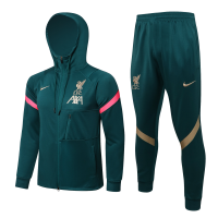 Ливерпуль спортивный костюм с капюшоном 2021-2022 зеленый