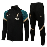 Ливерпуль спортивный костюм черный с ментоловым 2021-2022