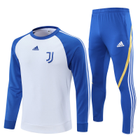 Ювентус тренировочный костюм бело-синий 2021-2022