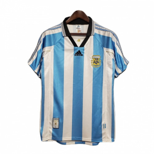 Сборная Аргентины домашняя ретро-футболка 1998