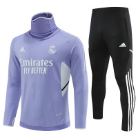 Реал Мадрид тренировочный костюм с высоким воротником 2022-2023 фиолетовый