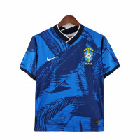 Сборная Бразилии предматчевая футболка 2022-2023 синяя