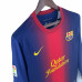 Барселона домашняя ретро-футболка с длинным рукавом сезон 2012-2013