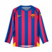 Барселона ретро футболка домашняя с длинным рукавом 2005/06