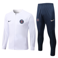 ПСЖ спортивный костюм белый с олимпийкой 2022-2023