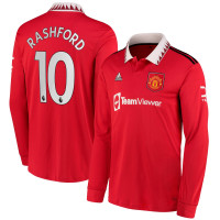 Манчестер Юнайтед домашняя футболка сезона 2022-2023 с длинным рукавом Рашфорд 10