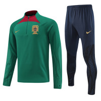 Сборная Португалии тренировочный костюм 2022-2023 зелёный