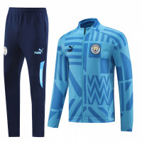 Манчестер Сити спортивный костюм 2022-2023 сине-голубой