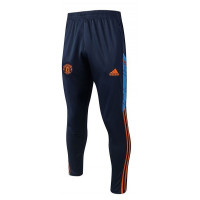 Манчестер Юнайтед спортивные штаны 2022-2023 тёмно-синие с оранжевым