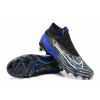 Бутсы Nike Phantom GX Elite DF чёрно-синие с носком