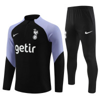 Тоттенхэм тренировочный костюм 2023-2024 чёрно-фиолетовый