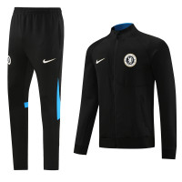 Челси спортивный костюм 2023-2024 чёрный с синим