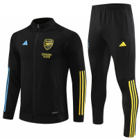 Арсенал детский спортивный костюм 2023/24 чёрный с жёлтым и голубым