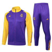 Реал Мадрид спортивный костюм 2023/24 фиолетово-жёлтый